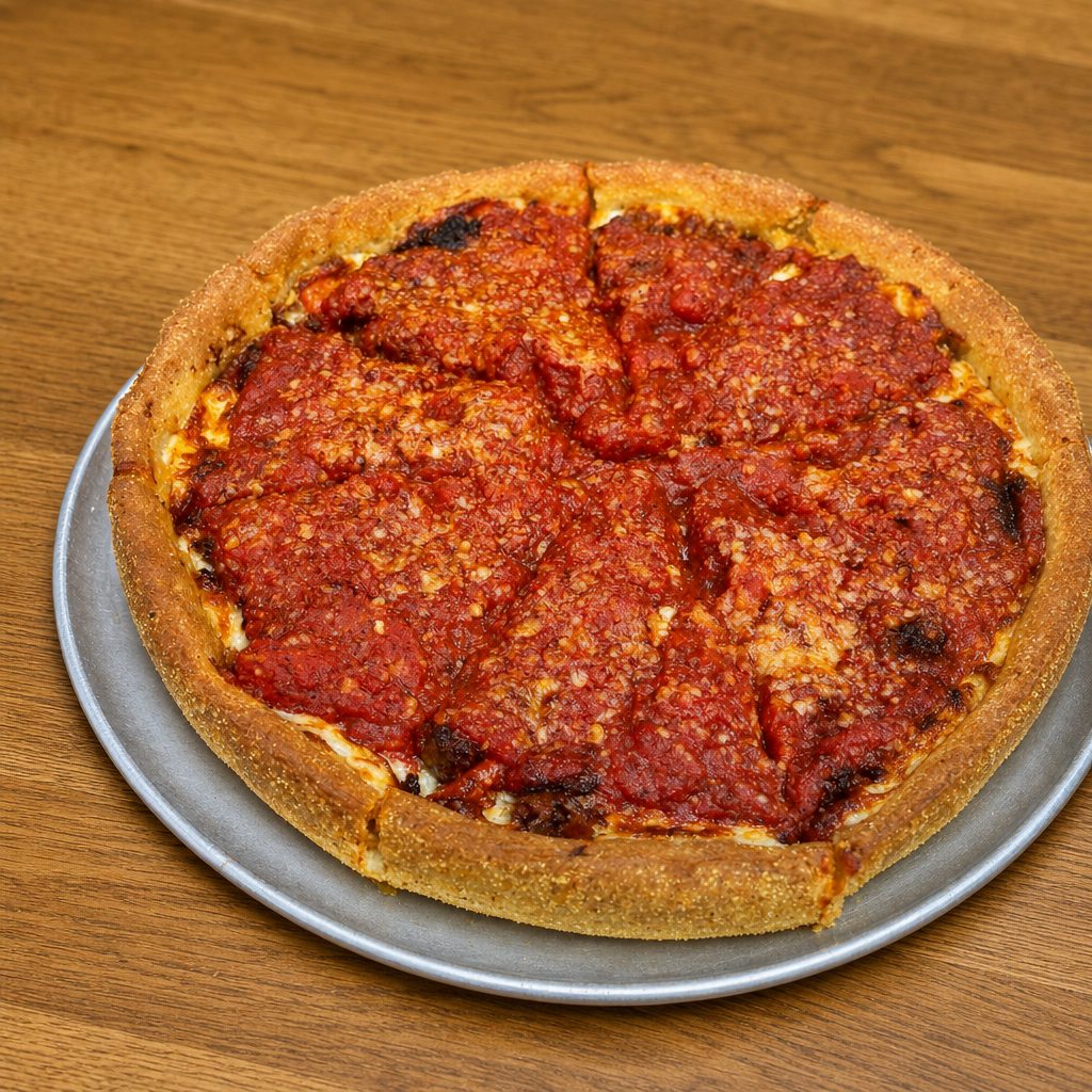 Personal Deep Dish "All Sauced Up".