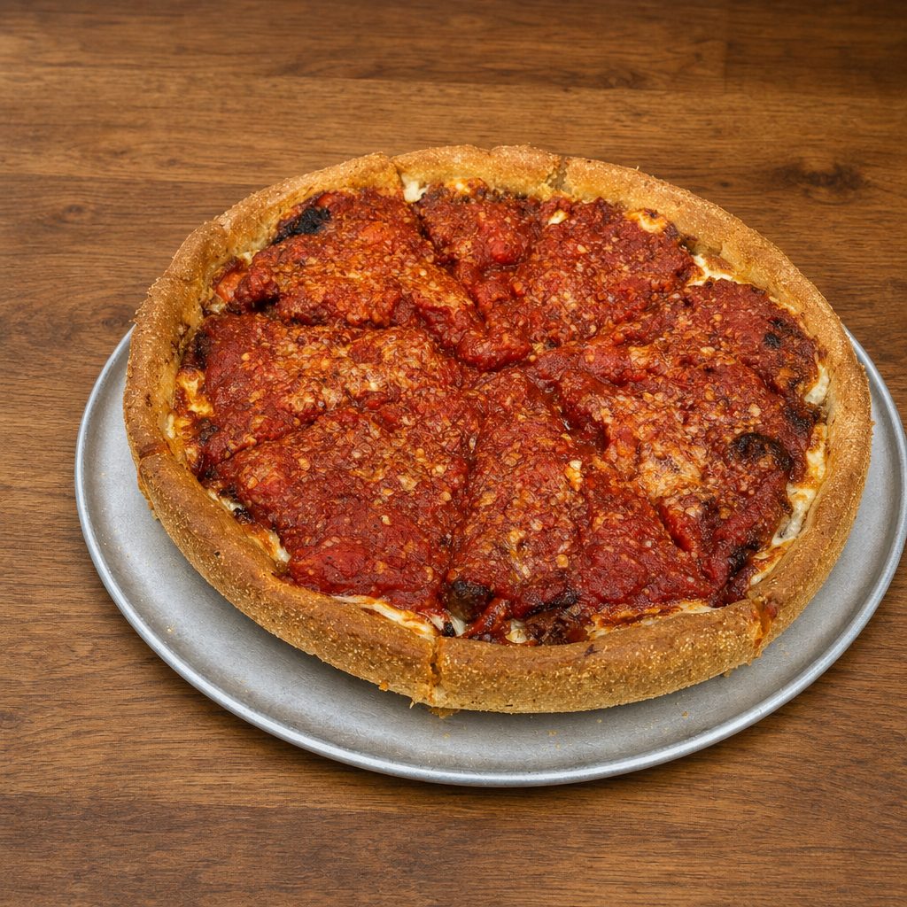 Personal Deep Dish "Where’s the Meat".