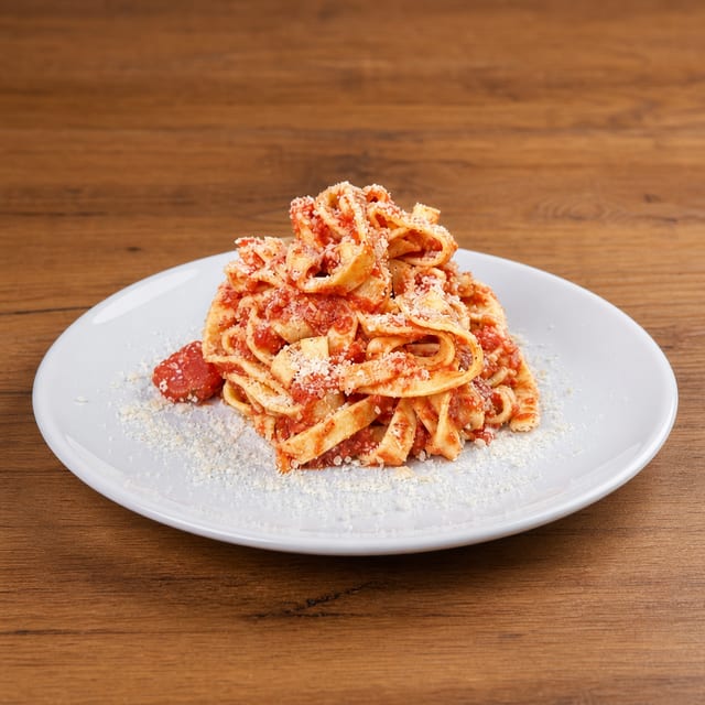 Classic pasta marinara.