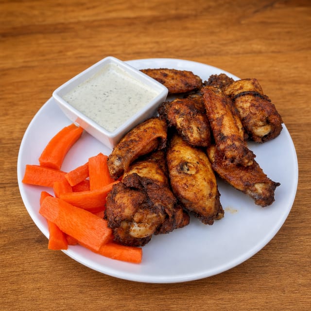 Spicy Baked Wings.