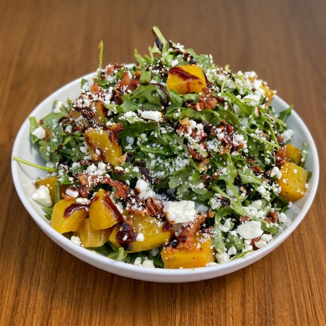 Golden Beets and Arugula Salad.