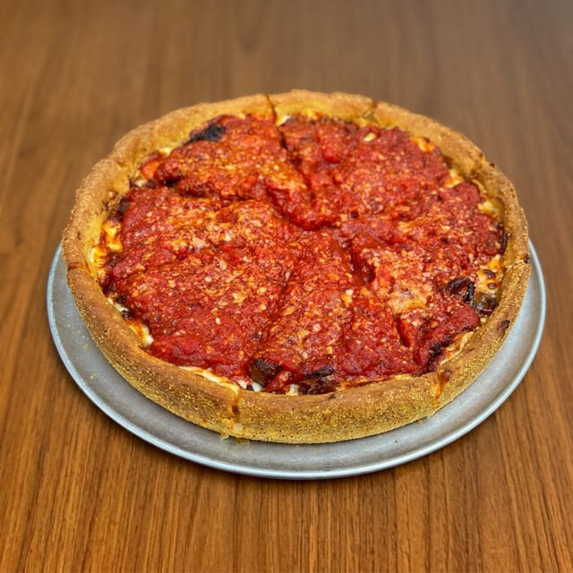 Personal Deep Dish "All Sauced Up".