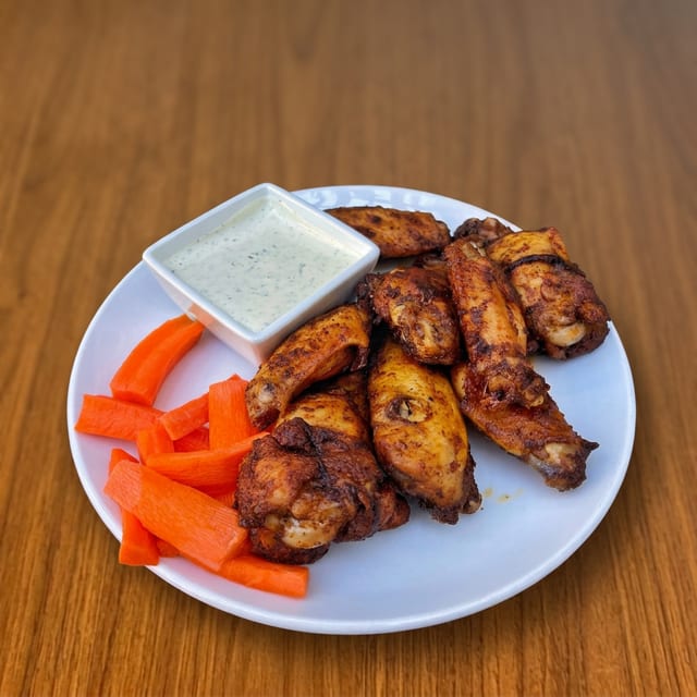 Spicy Baked Wings.